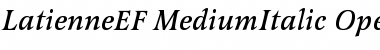LatienneEF-MediumItalic Font