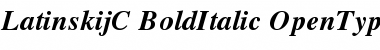 LatinskijC Bold Italic Font
