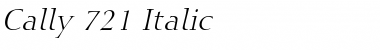 Cally 721 Italic