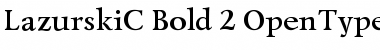 LazurskiC Bold Font