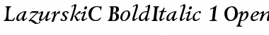 LazurskiC Font
