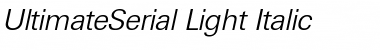 UltimateSerial-Light Italic