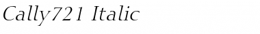 Cally721 Italic