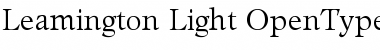 Download Leamington-Light Font