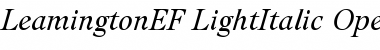 LeamingtonEF LightItalic Font