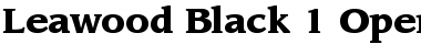 ITC Leawood Black Font