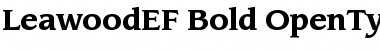 LeawoodEF-Bold Regular Font
