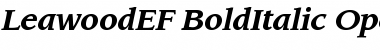LeawoodEF-BoldItalic Regular Font