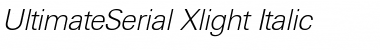 UltimateSerial-Xlight Italic