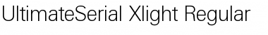 UltimateSerial-Xlight Regular Font