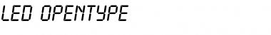 LED Regular Font