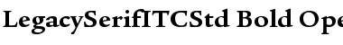 Legacy Serif ITC Std Bold Font