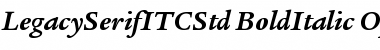 Legacy Serif ITC Std Bold Italic