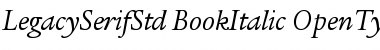 ITC Legacy Serif Std Book Italic