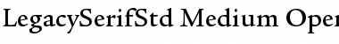 ITC Legacy Serif Std Medium Font