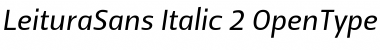 Leitura Sans Italic 2 Font