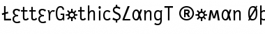 LetterGothicSlangT Roman LetterGothicSlangT Roman
