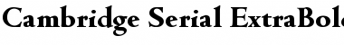 Cambridge-Serial-ExtraBold Regular Font