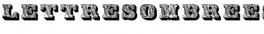 Lettres ombrees ornees Regular Lettres ombrees ornees Regular