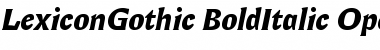 LexiconGothic Font LexiconGothic Font