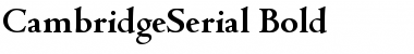 CambridgeSerial Font