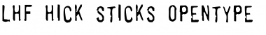 Download LHF Hick Sticks Font