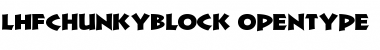 LHFChunkyBlock Font
