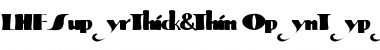 Download LHF Super Thick & Thin Font Download LHF Super Thick & Thin Font