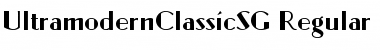 UltramodernClassicSG Regular Font