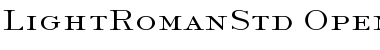 Light Roman Std Regular Font