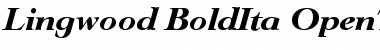 Lingwood-BoldIta Regular Font