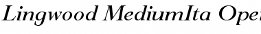 Download Lingwood-MediumIta Font