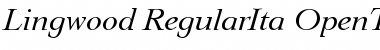 Lingwood-RegularIta Regular Font