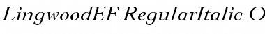 LingwoodEF RegularItalic