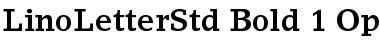 LinoLetter Std Bold Font