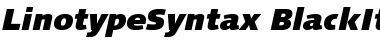 LinotypeSyntax BlackItalic