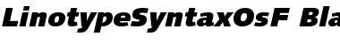 LinotypeSyntaxOsF BlackIt Font