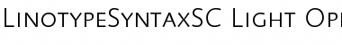 LinotypeSyntaxSC Font