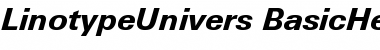 LinotypeUnivers BasicHeavyItalic Font