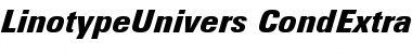 LinotypeUnivers&nbsp;CondExtraBlackIt