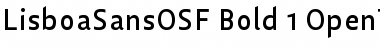 Lisboa Sans OSF Font