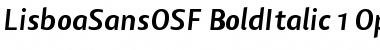 Lisboa Sans OSF Bold Italic Font