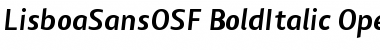 Lisboa Sans OSF Bold Italic Font