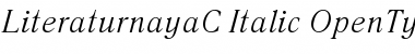 LiteraturnayaC Italic