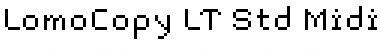 LomoCopy LT Std Midi Regular Font