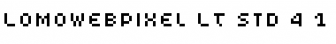 Download LomoWebPixel LT Std 4 Font