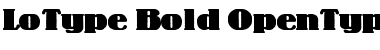 Lo-Type Bold Font