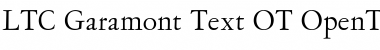 Download LTC Garamont Text OT Font