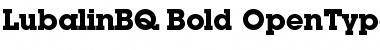 Lubalin BQ Regular Font
