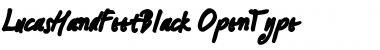 Download LucasHandFeetBlack Font